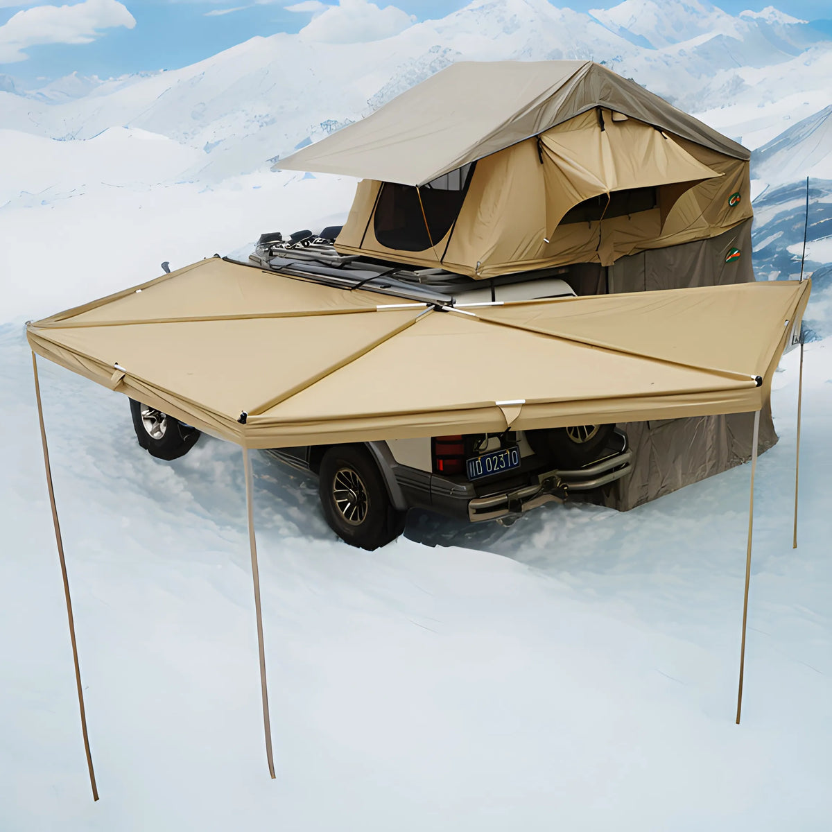 TA00M Fox Wing Rooftop Awning Tent