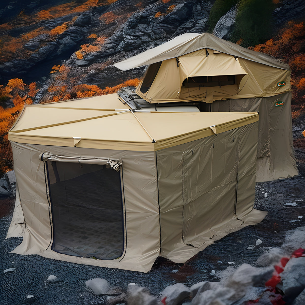 TA00M Fox Wing Rooftop Awning Tent