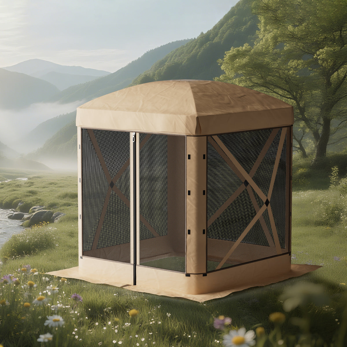 TT001 Pop-Up Screen House Camping Tent