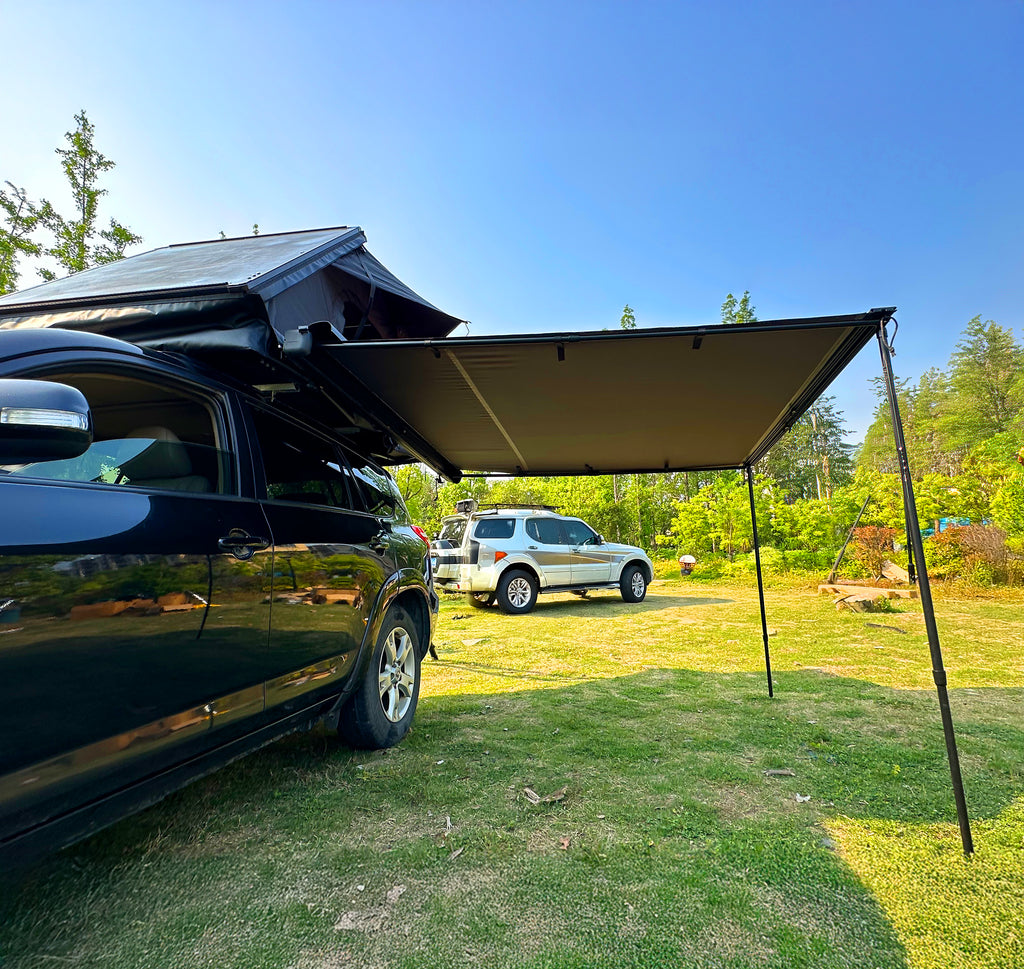 PX001 Tri-Folding Half-Hardshell Rooftop Tent
