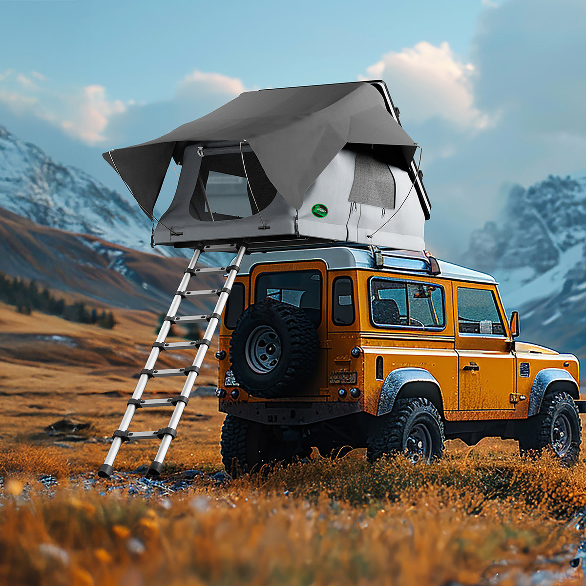 PX001 Tri-Folding Half-Hardshell Rooftop Tent