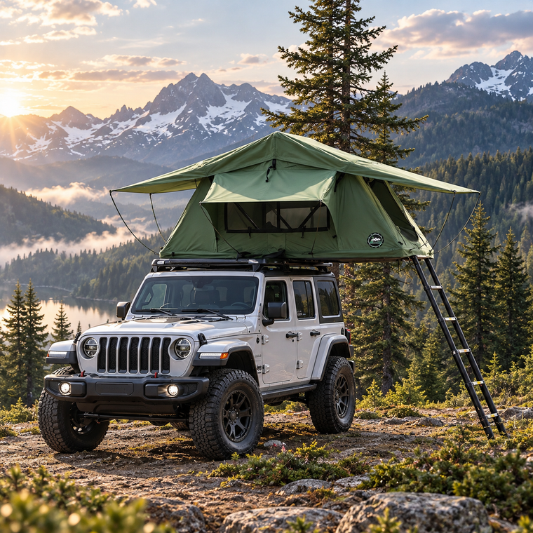 TA001 Standard Flat-Top Soft-Shell Rooftop Tent
